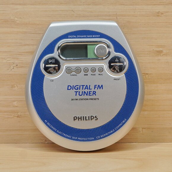 Philips AZT3202 Portable CD Player with FM Tuner - Picture 1 of 7